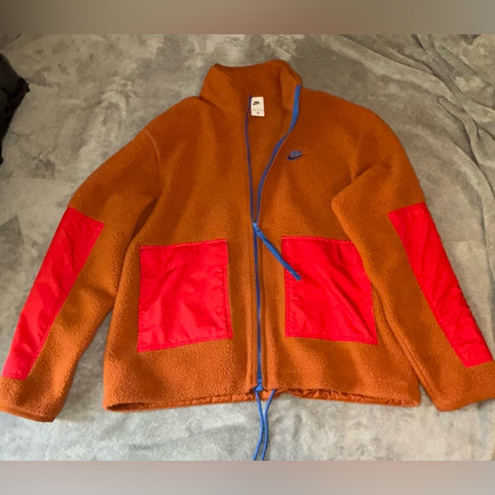 Faux Fur Nike Zip Up